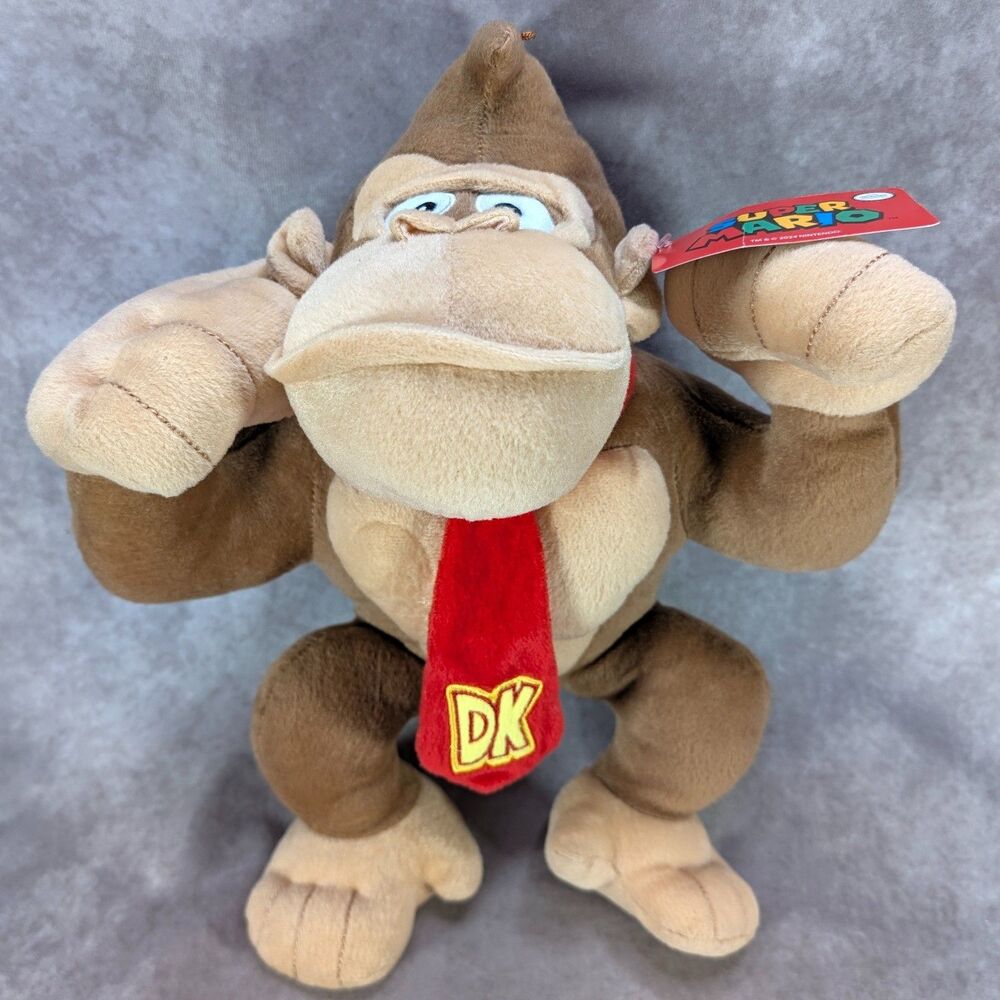 Nintendo Super Mario Donkey Kong DK Plush Stuffed Animal Toy Licensed Official